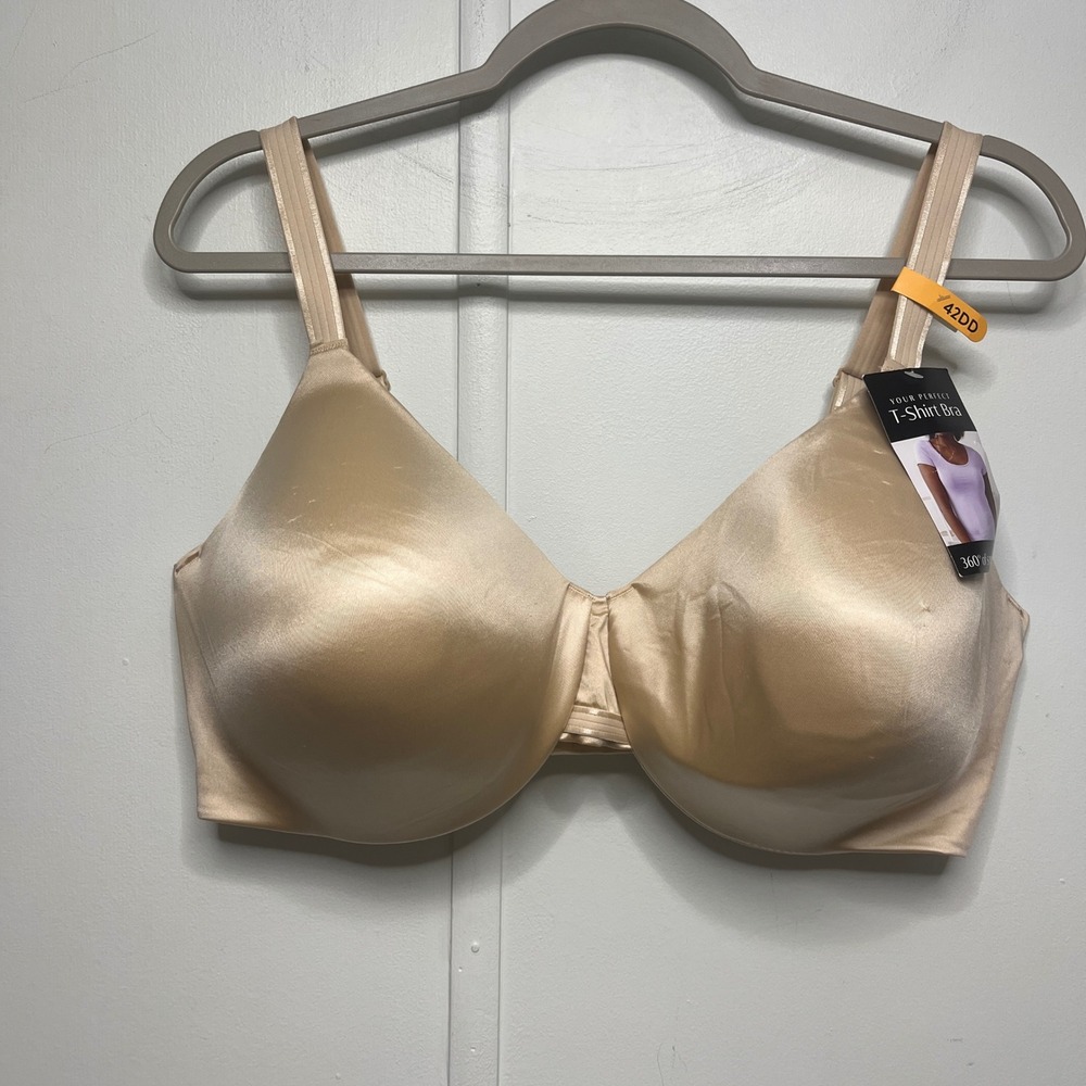 Bali One Smooth U Your Perfect T-Shirt Bra Beige 42DD DF3W11